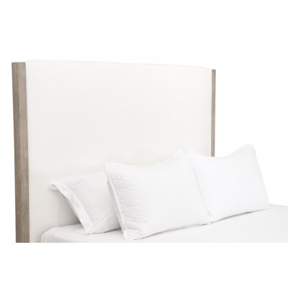 Essentials Emmett Queen Size Bed - LiveSmart Peyton-Pearl, Natural Gray