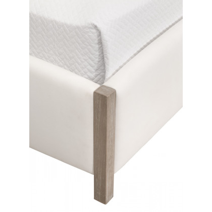 Essentials Emmett Queen Size Bed - LiveSmart Peyton-Pearl, Natural Gray
