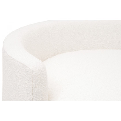 Essentials Lourne Petite Swivel Sofa Chair - Performance Boucle Snow