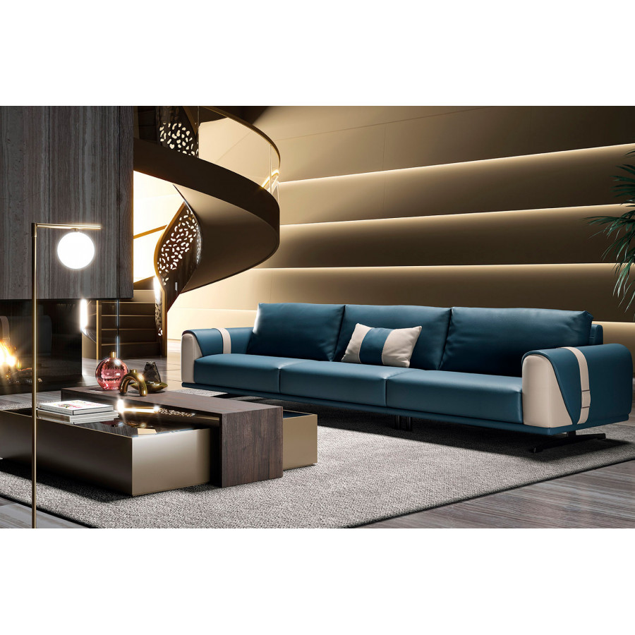 Estro IS 1015 Cartesio 87" Sofa - Blue