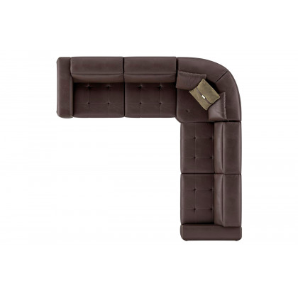 Estro IS 312 A Icon Sectional with Bed Mattress - Microfiber