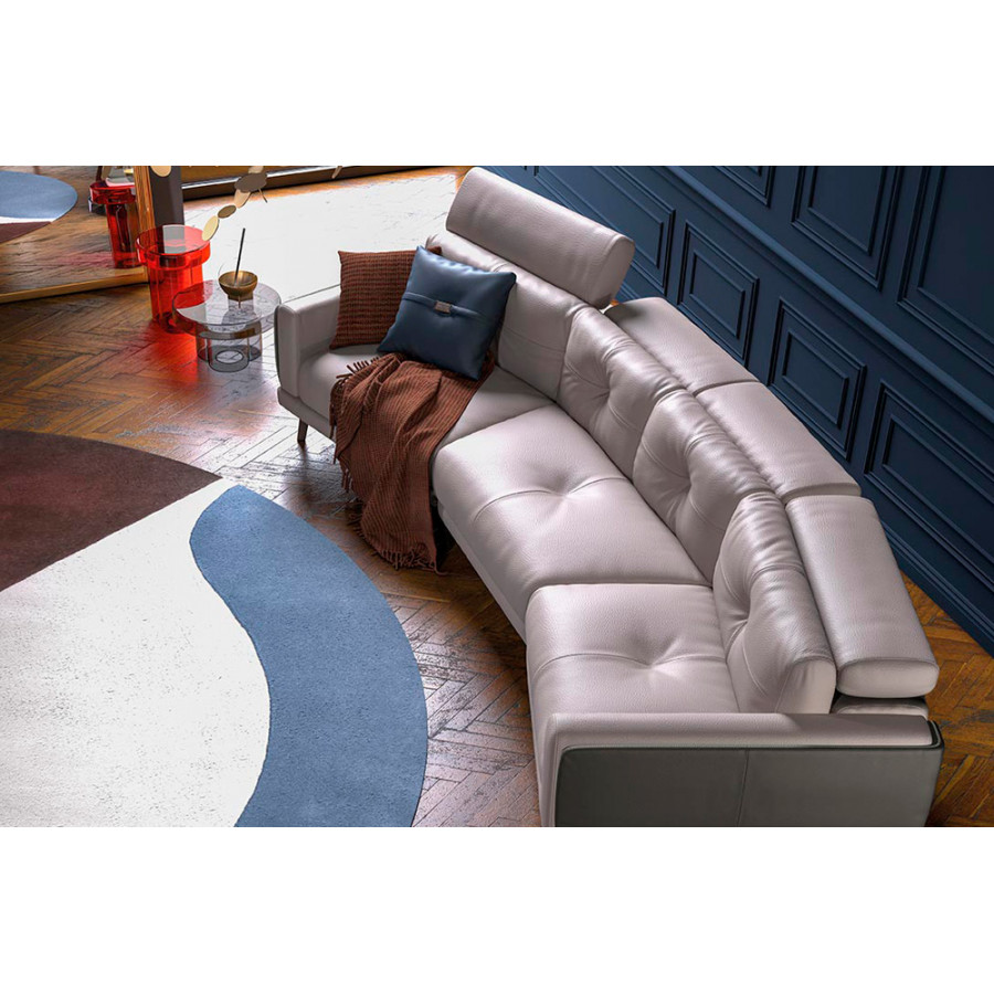 Estro IS 352 Mia Microfiber Sectional - Gray