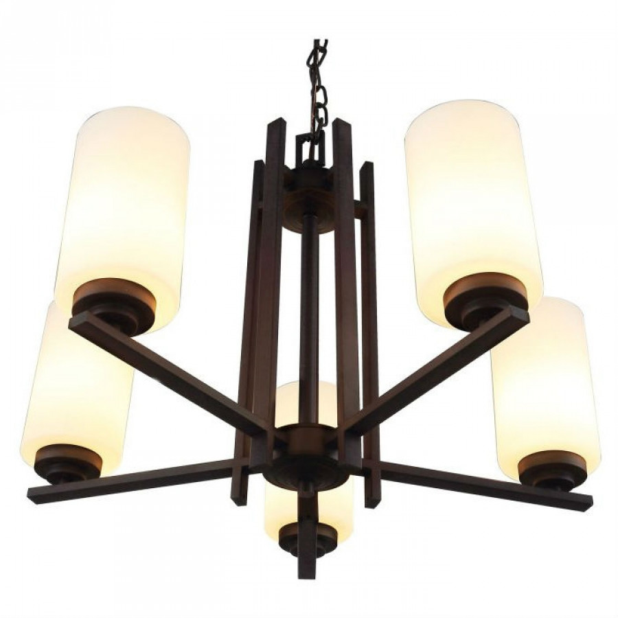 FaFurn - 5 Column Lights Chandelier in Bronze