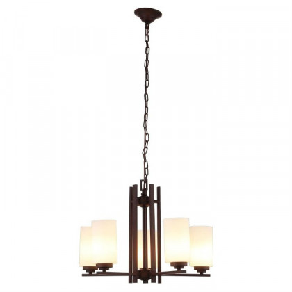 FaFurn - 5 Column Lights Chandelier in Bronze