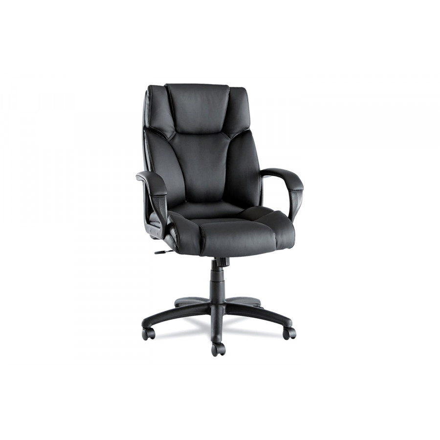 FaFurn - High-Back Swivel Tilt Black Soft Touch Leather Office Chair