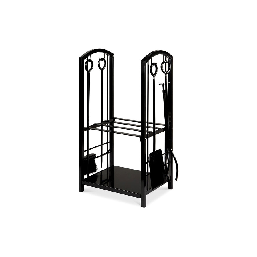 FaFurn - 5 Piece Vintage Firewood Log Rack Holder Tools Set