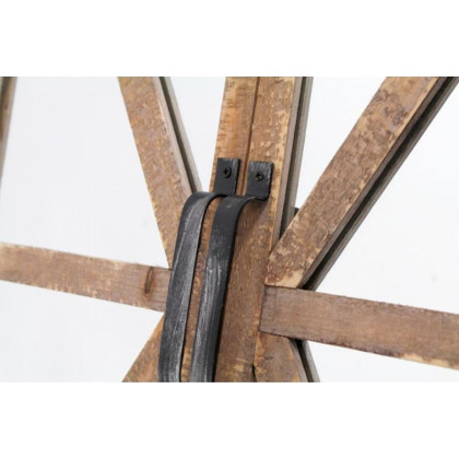 FaFurn - Rustic Vintage Faux Barn Doors Farmhouse Wall Mirror