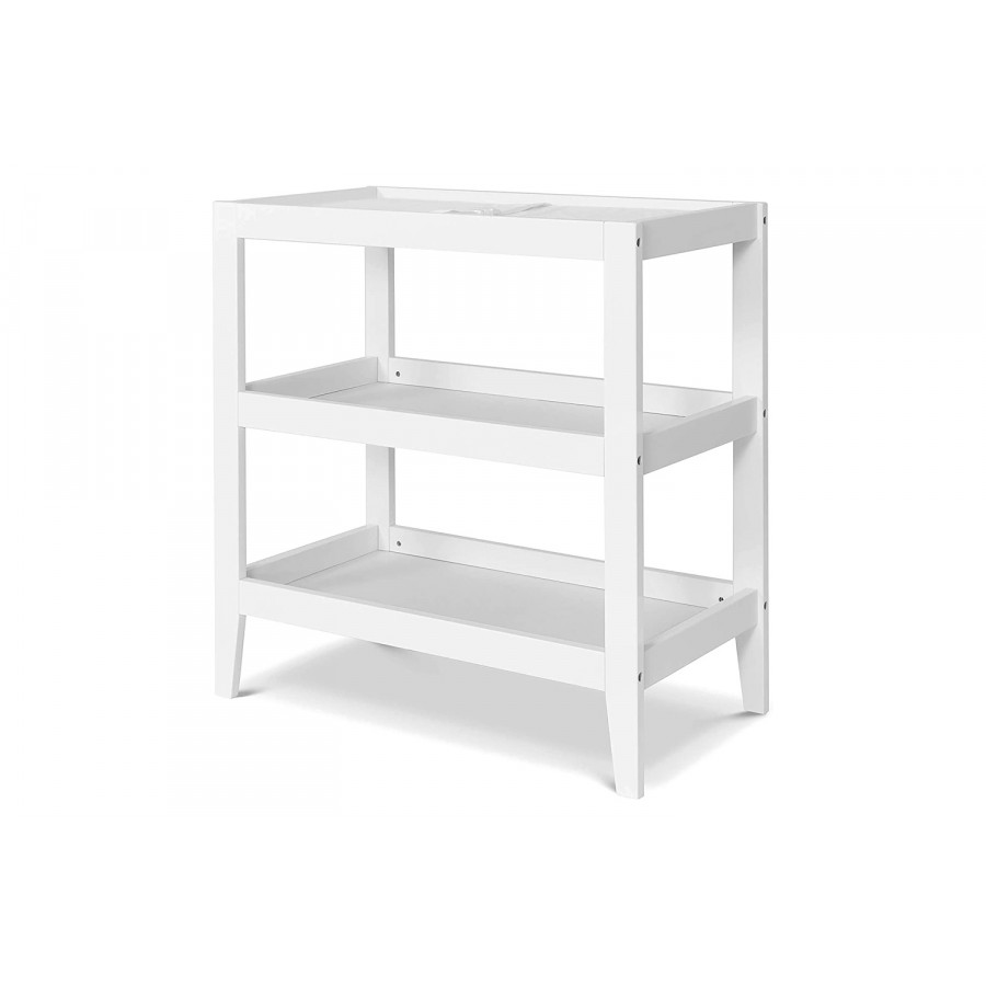 FaFurn - Modern White Baby Changing Table with 1-Inch Waterproof Changing Pad