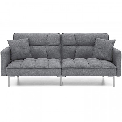 FaFurn - Modern Sofa in Gray, Futon
