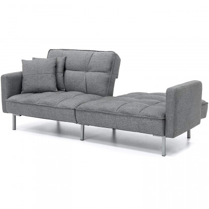FaFurn - Modern Sofa in Gray, Futon