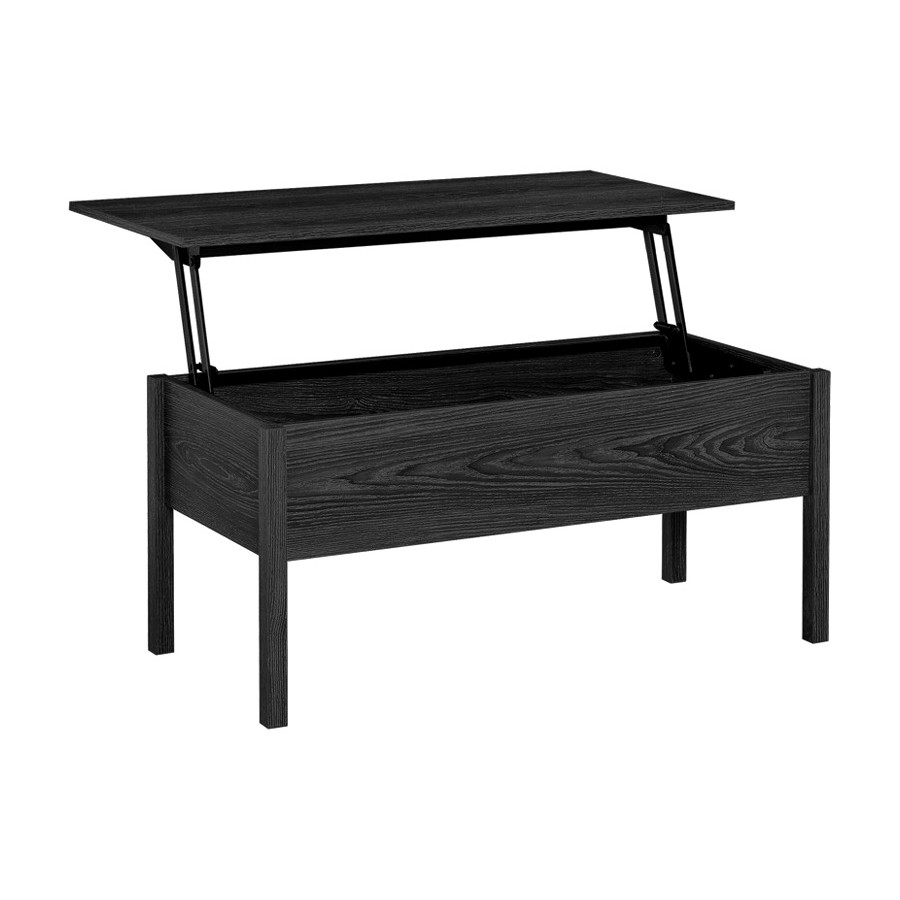 FaFurn - Modern Black Lift Top Coffee Table W/ Hidden Storage