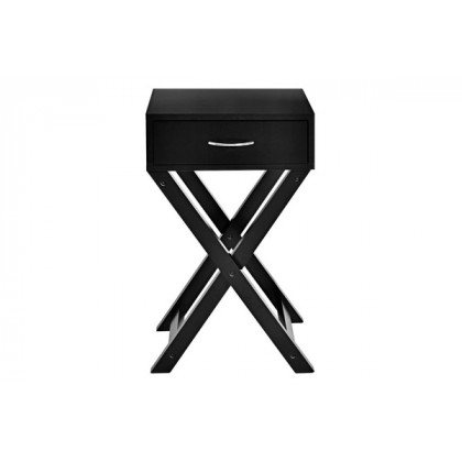 FaFurn - X-Shape 1 Drawer End Table with D-Shape Handle