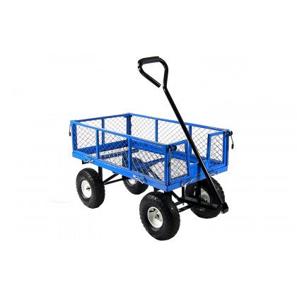 FaFurn - Heavy Duty Steel Garden Utility Cart Wagon with Removable Sides