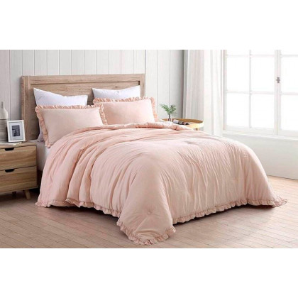 FaFurn - Oversized Ruffled Edge Comforter Set (BLCOSET153847821)