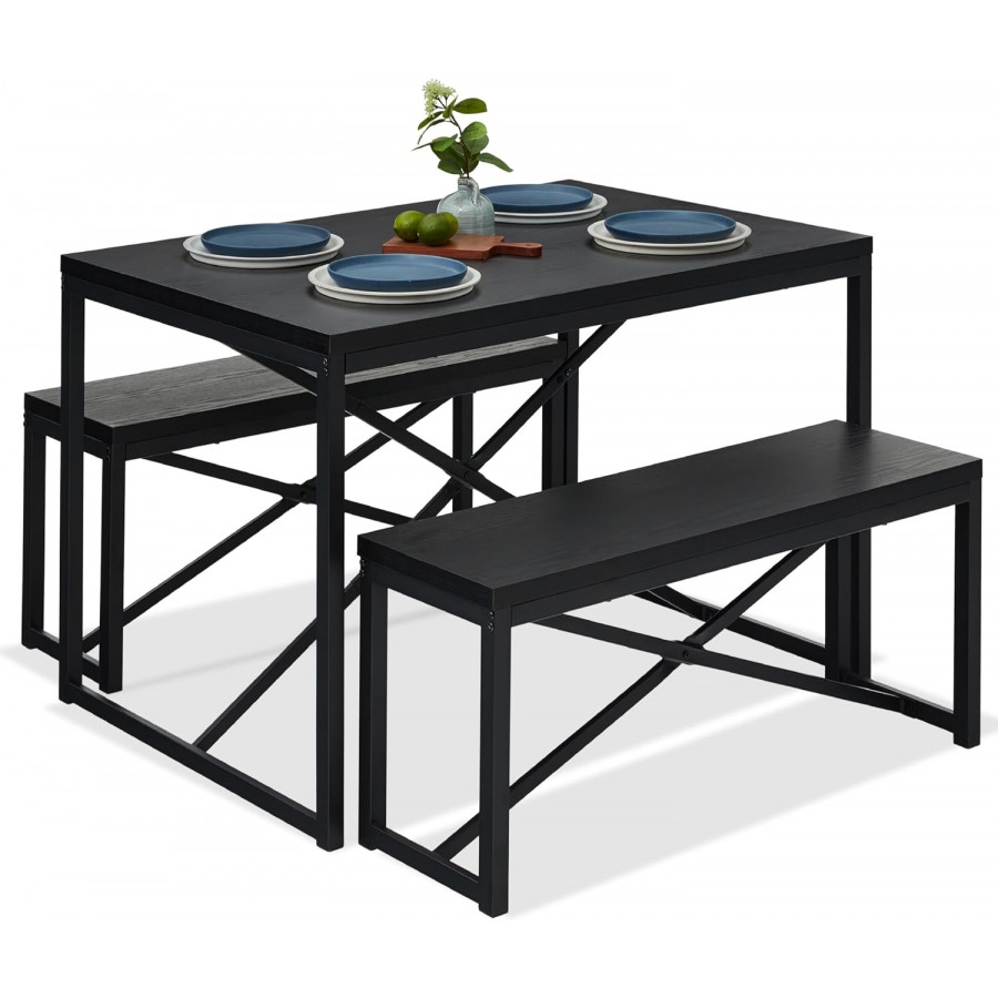 FaFurn - 3-Piece Modern Dining Set (CHWOCBD537485413)