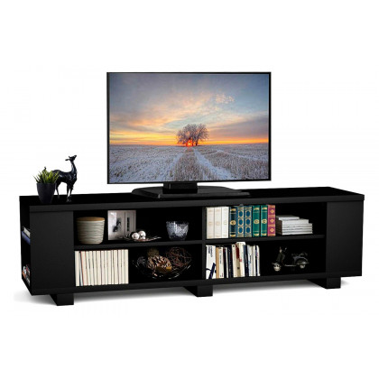 FaFurn - Modern TV Stand in Wood Finish Holds Up