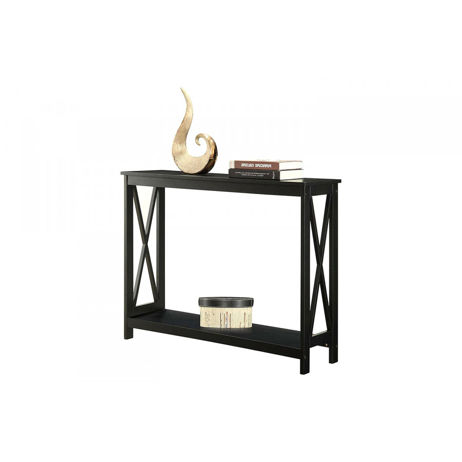 FaFurn - Wood Console Sofa Table with Bottom Storage Shelf