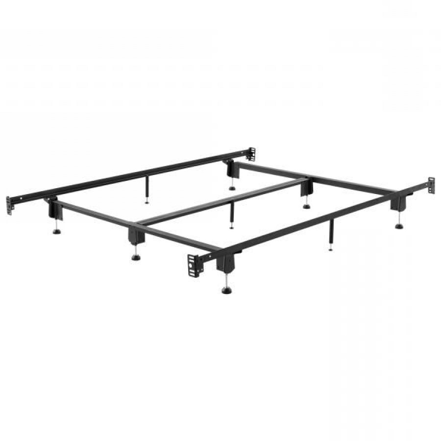 FaFurn - Cal/King Size Bed Frame with Headboard Footboard Brackets in Metal
