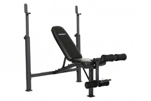 FaFurn™ - Steel Frame Weight Bench with Adjustable Height Bar Chest Press Incline Decline