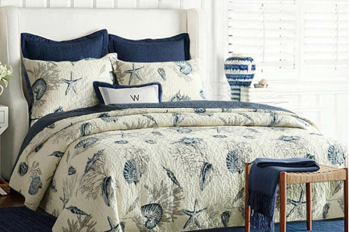FaFurn™ - Queen Size 100% Cotton 3-Piece Bedspread Quilt Set