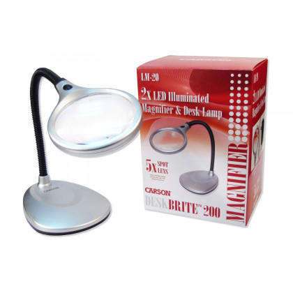 FaFurn - Led Illuminated 2X Magnifying Glass/Desk Lamp