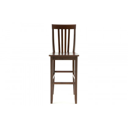 FaFurn - Solid Hardwood Bar Stool in Wood Finish (Set of 2)