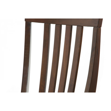 FaFurn Solid Hardwood 30-Inch Bar Stool in Wood Finish (Set of 2) - Mahogany