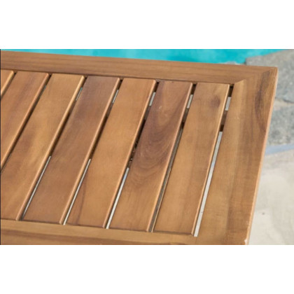 FaFurn - Outdoor Solid Wood 31.5 Inch Square Patio Dining Table