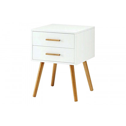 FaFurn - Modern 2-Drawer End Table/Nightstand