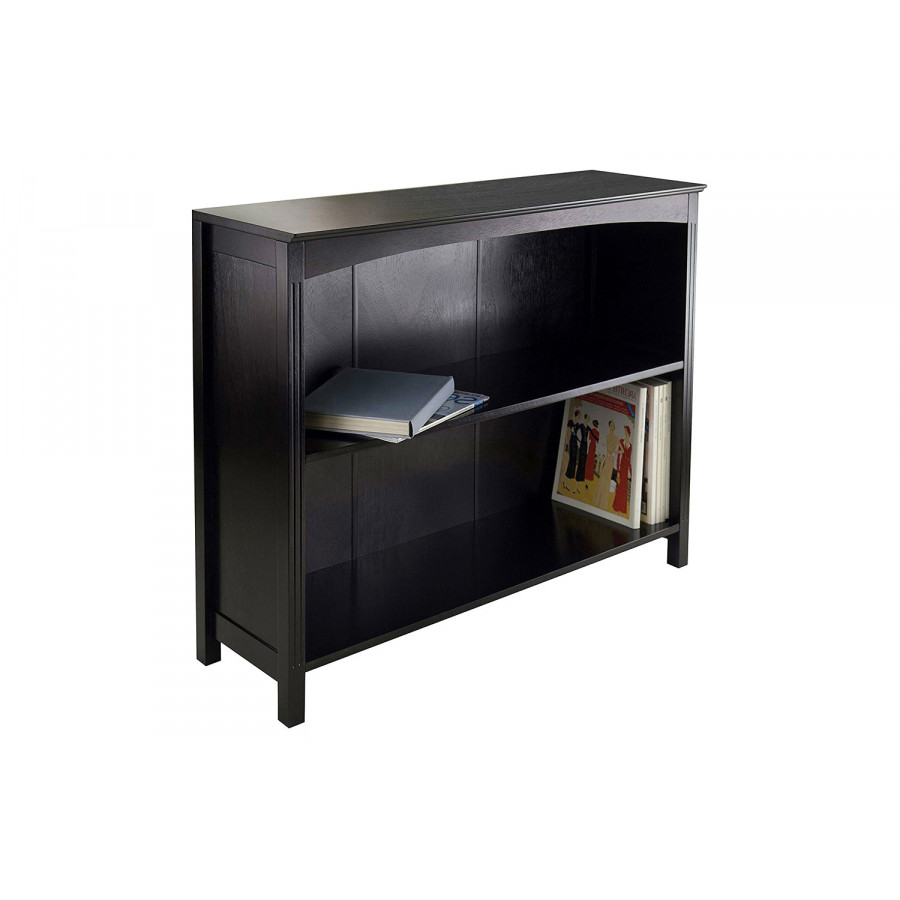 FaFurn - Espresso Sturdy 3 Tier Bookcase Shelf Dresser
