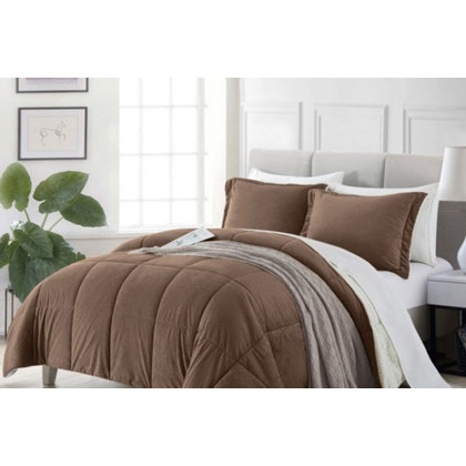 FaFurn - Plush Microfiber Reversible Comforter Set