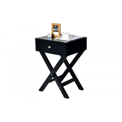 FaFurn - Retro X-Shape 1 Drawer Nightstand Coffee Table