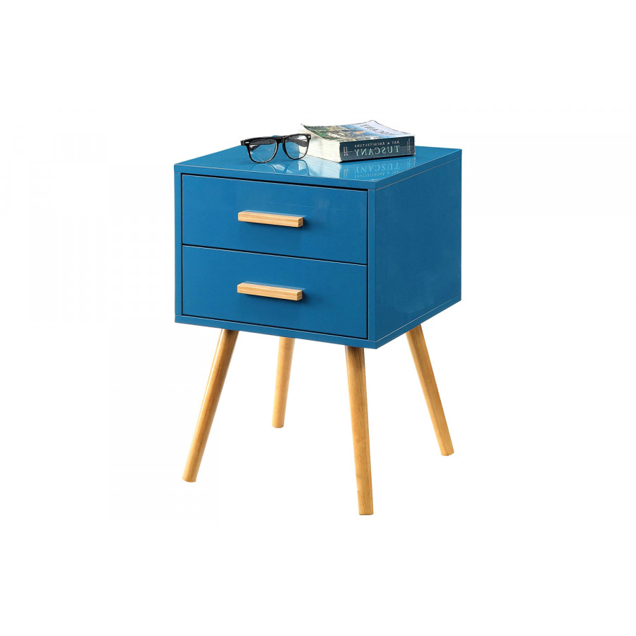 FaFurn - Modern 2-Drawer End Table/Nightstand