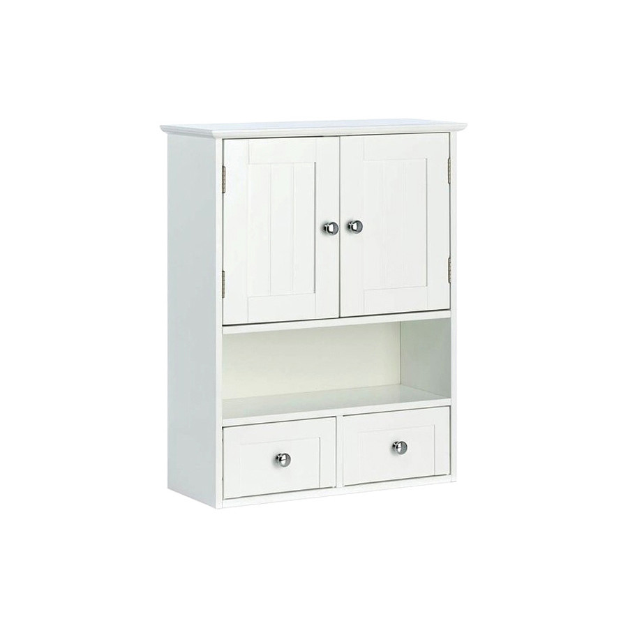 FaFurn - White Cottage Multi Drawer/Cabinet Wall Mounted Bathroom Storage