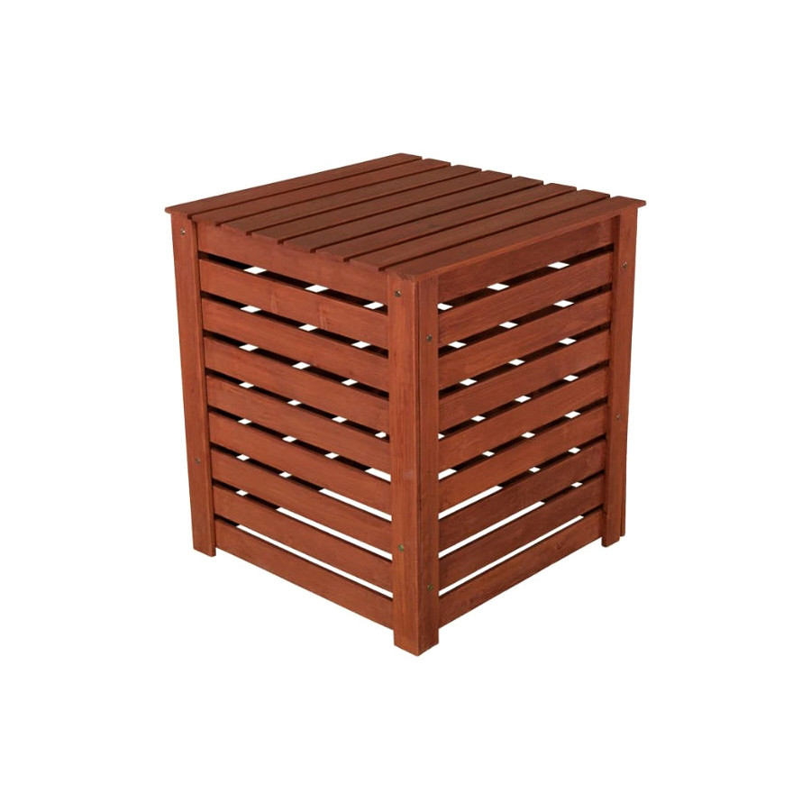 FaFurn - Outdoor 90 Gallon Solid Wood Compost Bin with Brown Finish