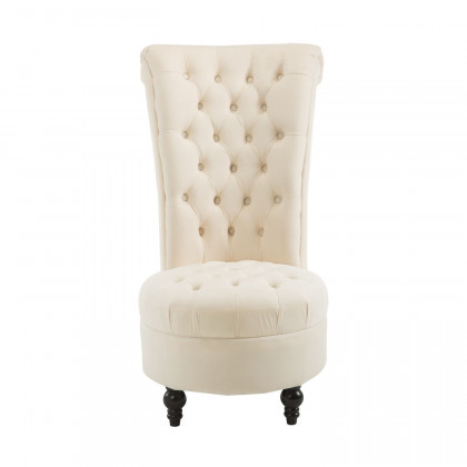 FaFurn Tufted Accent Chair - Cream