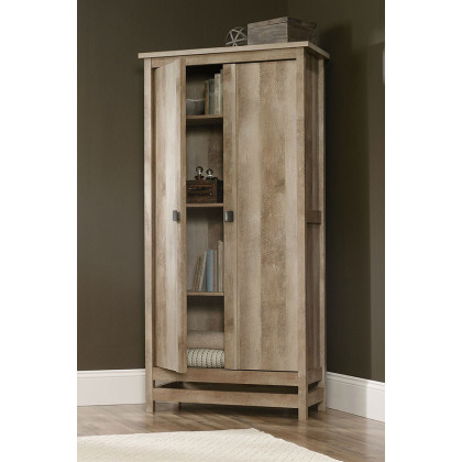 FaFurn - Cottage Style Wardrobe Armoire Storage Cabinet in Light Wood Finish