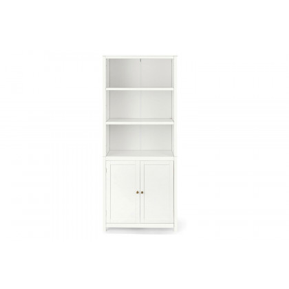 FaFurn - White Bathroom Linen Tower Towel Storage Cabinet with 3 Open Shelves
