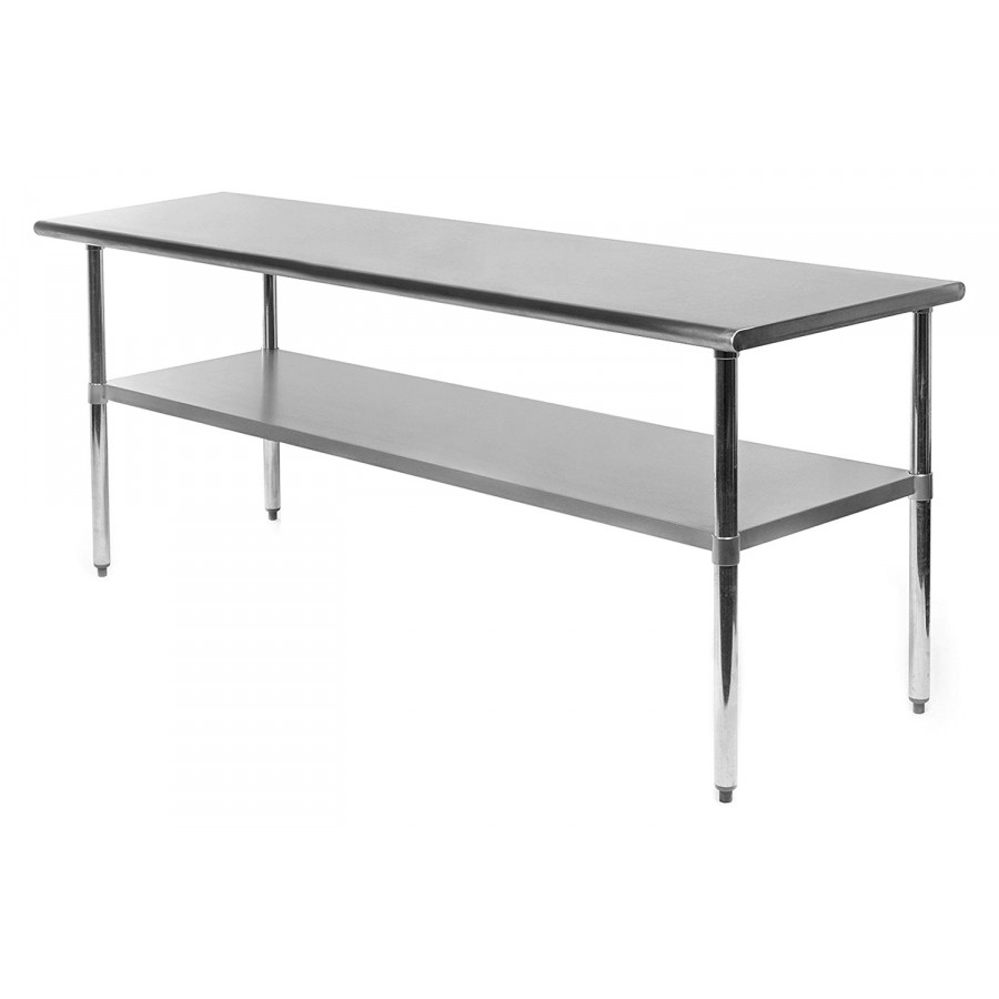 FaFurn - Heavy Duty 72 X 24 Inch Stainless Steel Kitchen Restaurant Prep Work Table