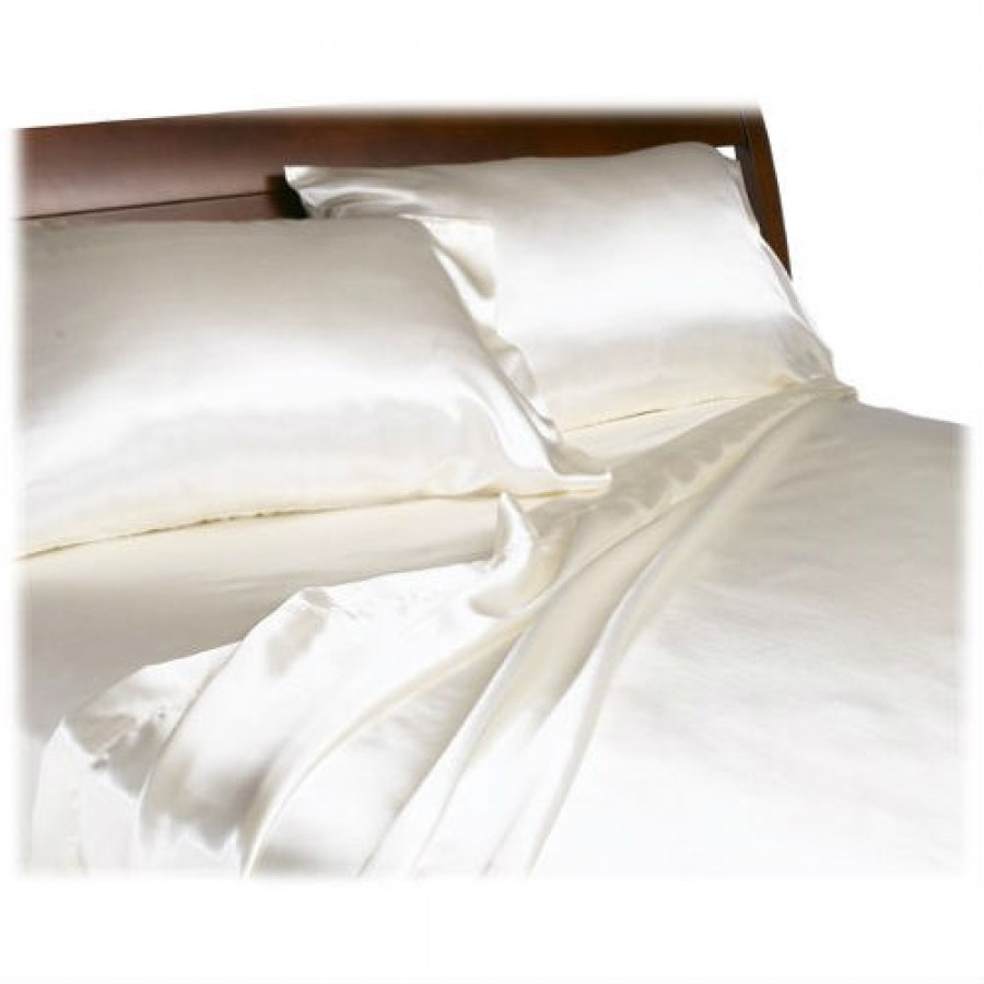 FaFurn - California Size Sheet Set in Ivory, Satin