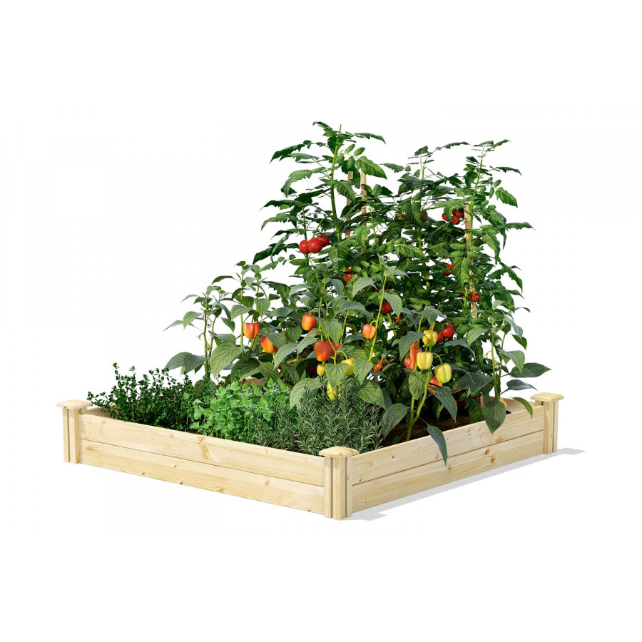 FaFurn Wood Raised Garden Bed - Pine