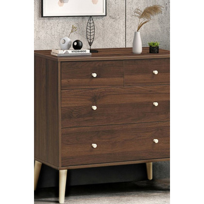 FaFurn - Modern Farmhome 4 Drawer Easy Glide Storage Dresser