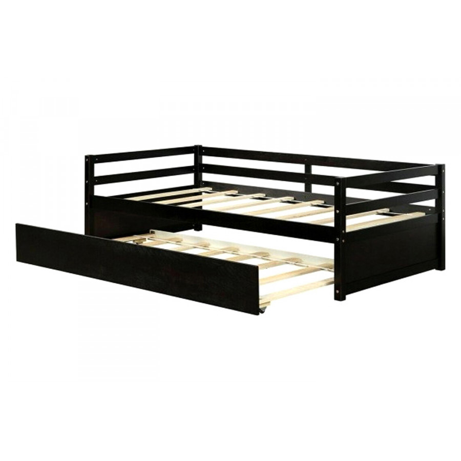 FaFurn - Dorm Style Trundle Daybed Platform Bed Frame