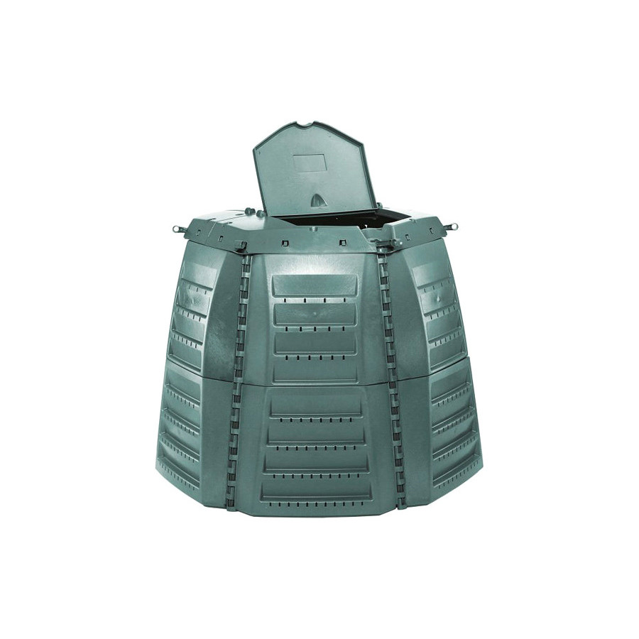 FaFurn - Green Recycled Plastic 267 Gallon Compost Bin For Home Composting