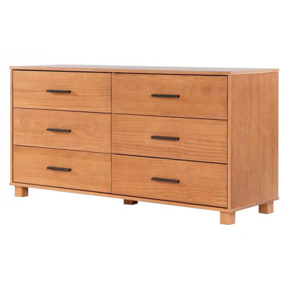 FaFurn - Modern Farmhouse Solid 6 Drawers Double Dresser