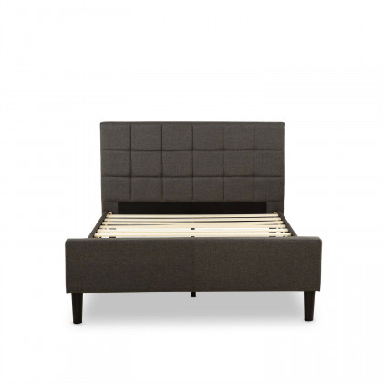 FaFurn - Full Size Platform Bed Frame with Headboard and Footboard