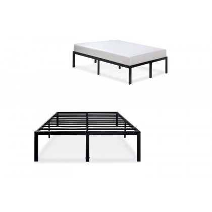 FaFurn 18-Inch High Rise Heavy Duty Metal Platform Bed Frame - Full Size