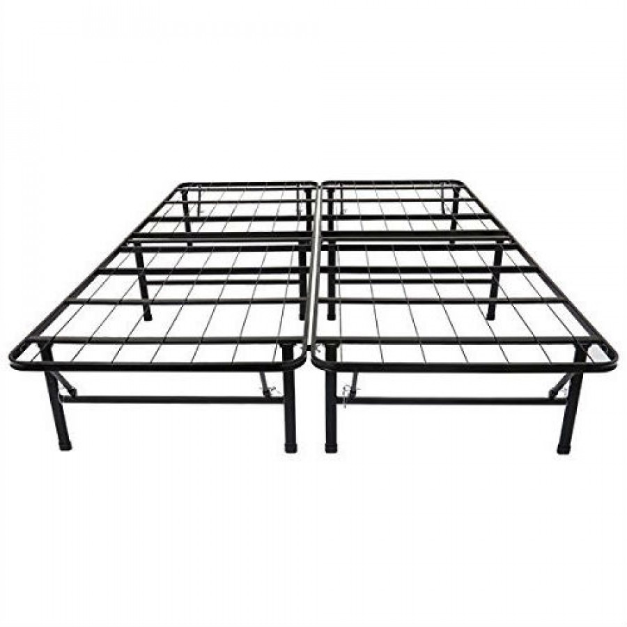 FaFurn - Full Size Platform Bed Frame in Black, Metal