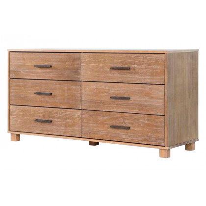 FaFurn - Modern Farmhouse Solid 6 Drawers Double Dresser