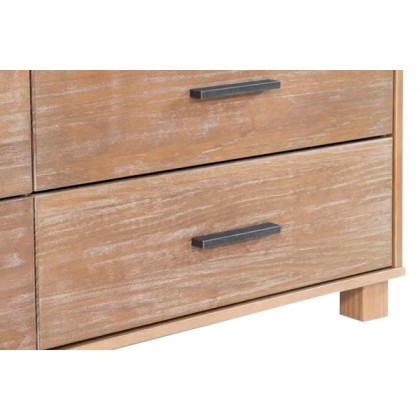 FaFurn Modern Farmhouse Solid 6 Drawers Double Dresser - Pine, Wood